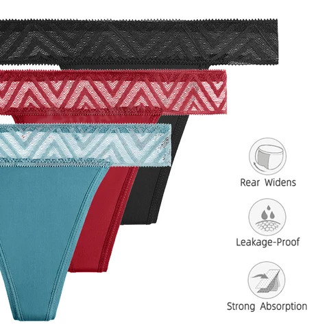 Buy Sexy Women Sanitary Thong Period Leak-proof Panties Female
