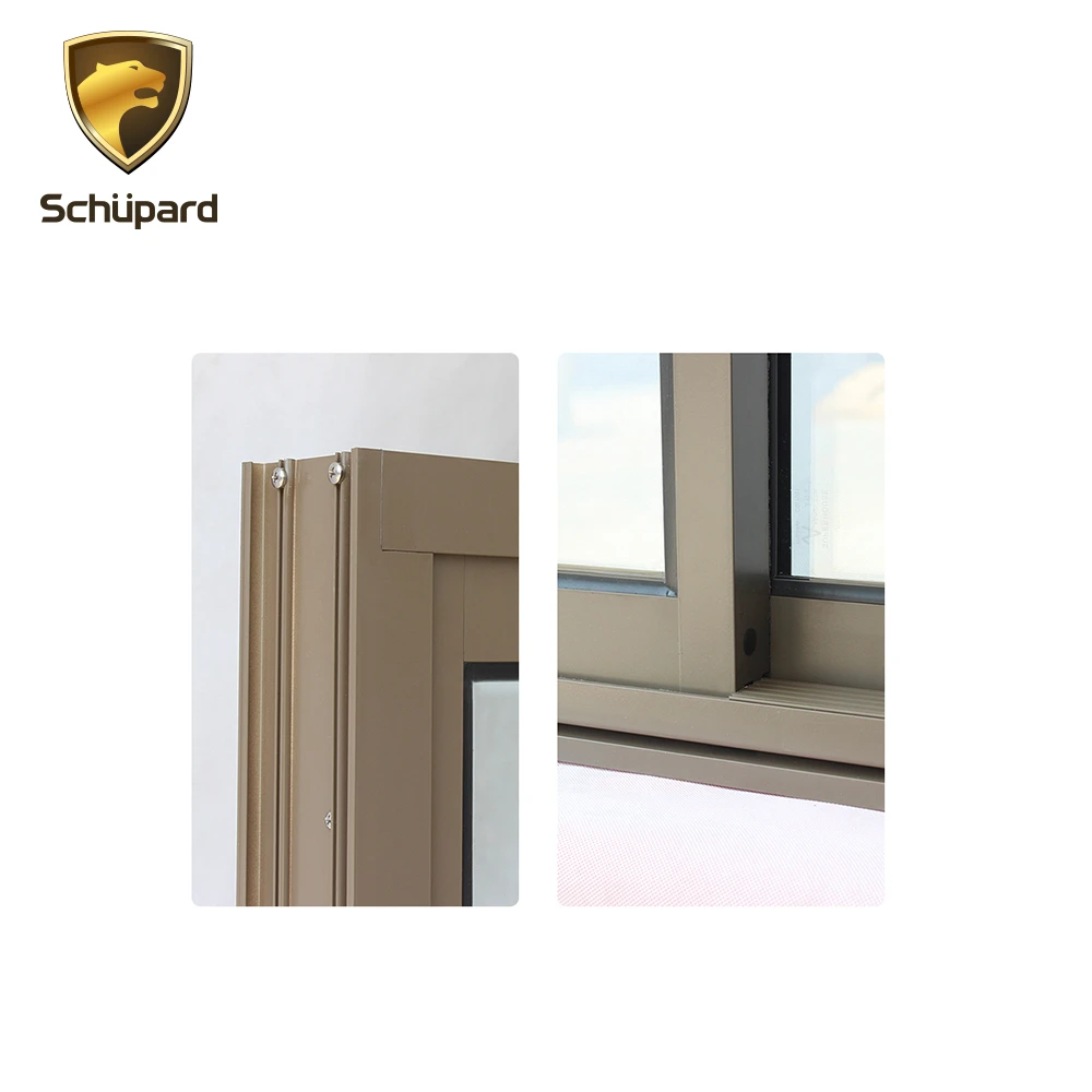 Shanghai Schupard air tight modern aluminium horizontal sliding glass window price