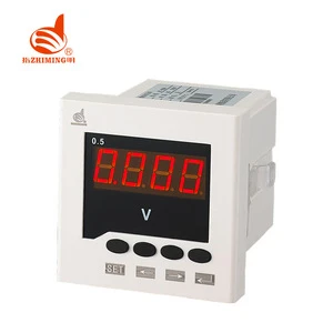 Single Phase LCD Digital Voltage Meter 120*120mm AC DC Voltage Panel Meter