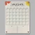 Import Single Sided Frosted Clear Family Small Acrylic Home Wall Calendar For Student from China