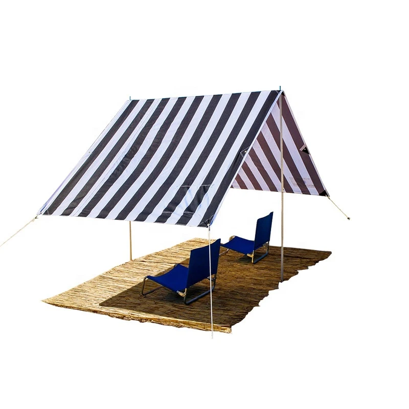SINON provide outdoor travel beach stripe Shade Shack Instant Family Sun Shelter Beach Tent