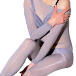skin tone bodystocking chinese red stocking long sleeve full body stocking