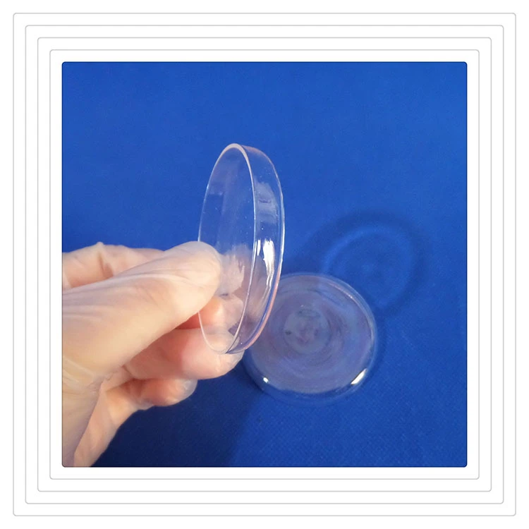 Small heat-resistant transparent quartz crucible