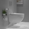 Smart Intelligent Wall hung toilet easy-cleaning space-saving design bathroom ceramic rimless wall hung toilet