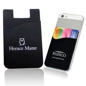 smart phone silicone card holder with 3m
