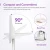 Import Smart Touch Control Led Makeup Mirror Lighted Makeup Vanity Stand Up Desk Ring Light Mirror Led Vanity Mirror USB Use from China