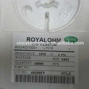SMD Resistor 0402 1% 10m Ohms Original Yageo/uniohm Thick Film Resistors factory price