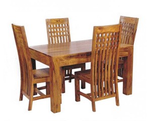 solid wood Home furniture Plain dining table set/  Dining Room Set / dining table sets with 4 Chairs