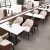 Import (SP-CS168) modern coffee shop wood dining table leather sofa furniture restaurant sets from China