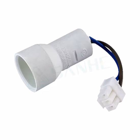 Wholesale White Plastic Round Refrigerator Lamp Holder E12 E14 E27 Lamp Holder for Refrigerator
