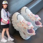 Spring New Design Sneakers Childrens Sport Shoes Non-slip Soft Bottom Kids Running Shoes Student Shoes