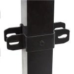 SS304 2 Square Ornamental Steel Fence Line Bracket