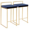 Stainless Steel Brass Gold Velvet Coffee Tall Bar Chair