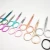 Import Stainless Steel Curved Titanium Beauty Manicure Eyebrow Scissors from China