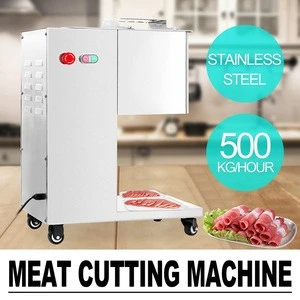 Stainless Steel Fresh Meat Cutting Machine Meat Grinder Cutter Slicer 500KG Output Per Hour