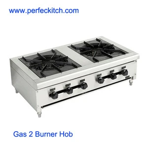 Stainless Steel Gas Double Burners Hob