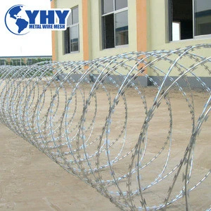 stainless steel razor barbed wire/Hot Dipped Galvanized Barbed Wire Price/barbed wire fence design