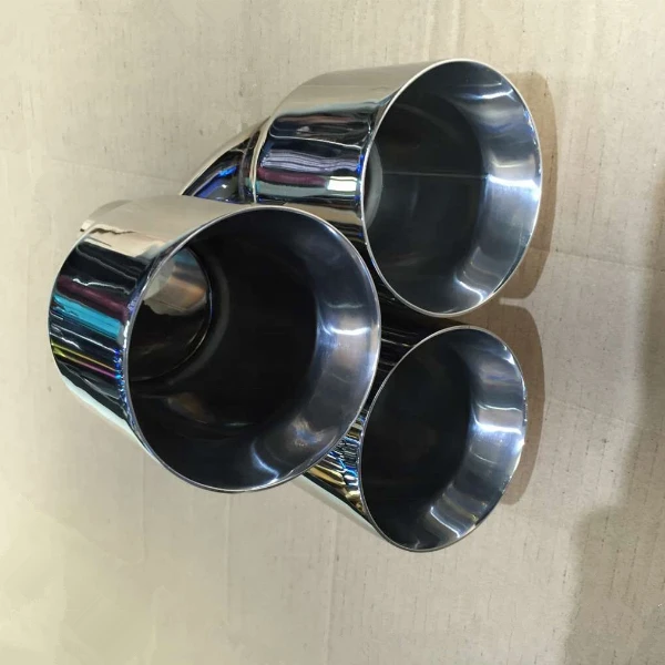 STAINLESS STEEL UNIVERSAL TRIPLE OUTLETS EXHAUST MUFFLER EXHAUST TIP