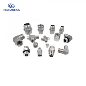 Standard fittings spare parts hydraulic thread straight adapters