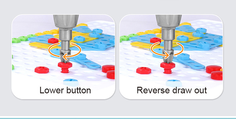 Buy Steam Stem Toys Diy Puzzle Plastic Screw Plate Toys Building Blocks ...