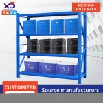 Storage racks display racks four-layer household metal light and medium-sized warehouse storage shelves