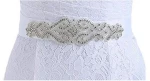 Strapless Sweetheart neck lace mermaid crystal belt bridal wedding dress