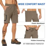 Summer casual quick drying lightweight and ultra light waterproof backpack shorts outdoor mountaineering cycling and fishing