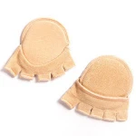 summer open toe half socks with pad for women high heeled shoes