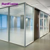 Sun Frame Modern design customized aluminum glass office wall partition