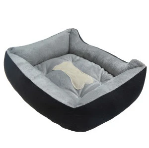 Sunland wholesale custom promotional black luxury pet dog bed
