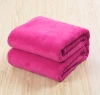 super soft plain 100% Polyester flannel /polar fleece blanket/throw #3