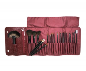 Supply OEM Professional Makeup Brush with Natural Hair and PU Pouch