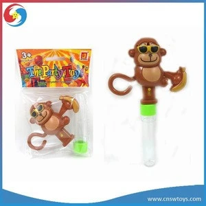 SW8000114 Wholesale Plastic Promotional Monkey Candy Tube Toy for Kids Chinese Manufacturers