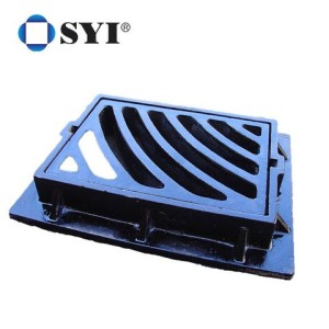SYI Customized Ductile Iron Heavy Duty Grating Trench Drain Cover Black Grate Drain