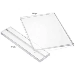T-Shaped Plexiglass Acrylic Display Sign Holder Acrylic Inserted Paper Holder