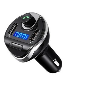 T20 Blue tooth Car Kit Handsfree Wireless In-Car FM Transmitter MP3 Radio Adapter 5V 3.4A USB Car Fast Charger TF Card USB Disk