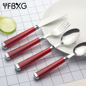 tableware fork knife tea spoon stainless steel 24pcs cutlery set
