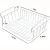 Import Tackable Hanging Baskets Under Shelf Hanging Wire Storage Basket Stackable White Hanging Basket for Kitchen Pantry Cabinet from China
