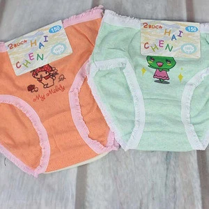 TC8029 wholesale breathable cartoon girls briefs children underwear