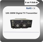 Terrestrial tv broadcast UHF 200W 300W transmitter with digital tv antenna