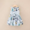 Thailand Style Summer 1-5 years Baby Girl cheap Floral Dress for Kids Baby Infant Flower Loose Dress Kids Girl Casual Clothes