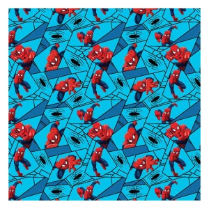 The factory outlet spider man cartoon custom 100% cotton woven 135gsm fabric digital printing for garment