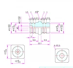 thread Customized high temperature resistant gas oven 95% alumina ceramic spark plug, insulator
