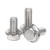 Import Titanium Gr2 Gr5 Serrated Hex Flange Bolts from China