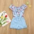 Import Toddler Baby Girl Clothes Sets Flower Off-Shoulder Tops Bib Shorts Outfit Casual summer kids girl Clothes 2PCS  suit from China