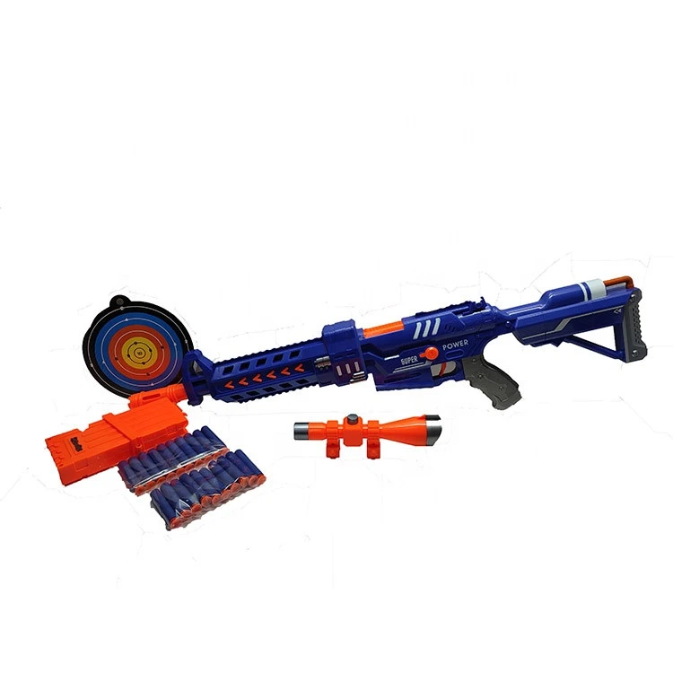 Top quality best selling style boy favorite weapon toy a 20 shot target with a soft charge an electric soft charge gun