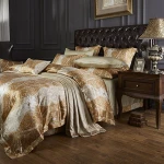 Top quality luxury organic natural pure mulberry silk bedding set sheet set