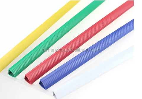 Top sale custom logo printed durable PVC PP slide binder L shape transparent folders plastic file a4 stick