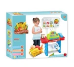 Top Selling Pretend Toys Mini Supermarket Shelf Cash Register Toy With Music And Light