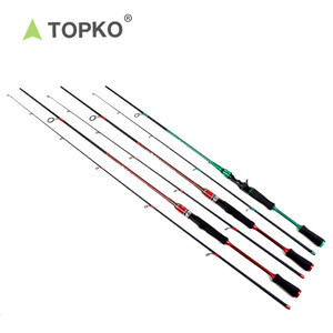 TOPKO hot selling 2.1m telescopic lure rod carbon fiber fishing rods reel combo